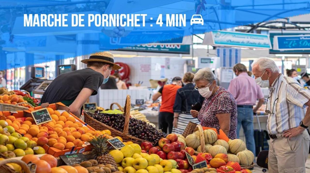 Appartement La Baule Pornichet Terrasse - Cuisine - Calme - Wifi - Parking Gratuit Екстер'єр фото